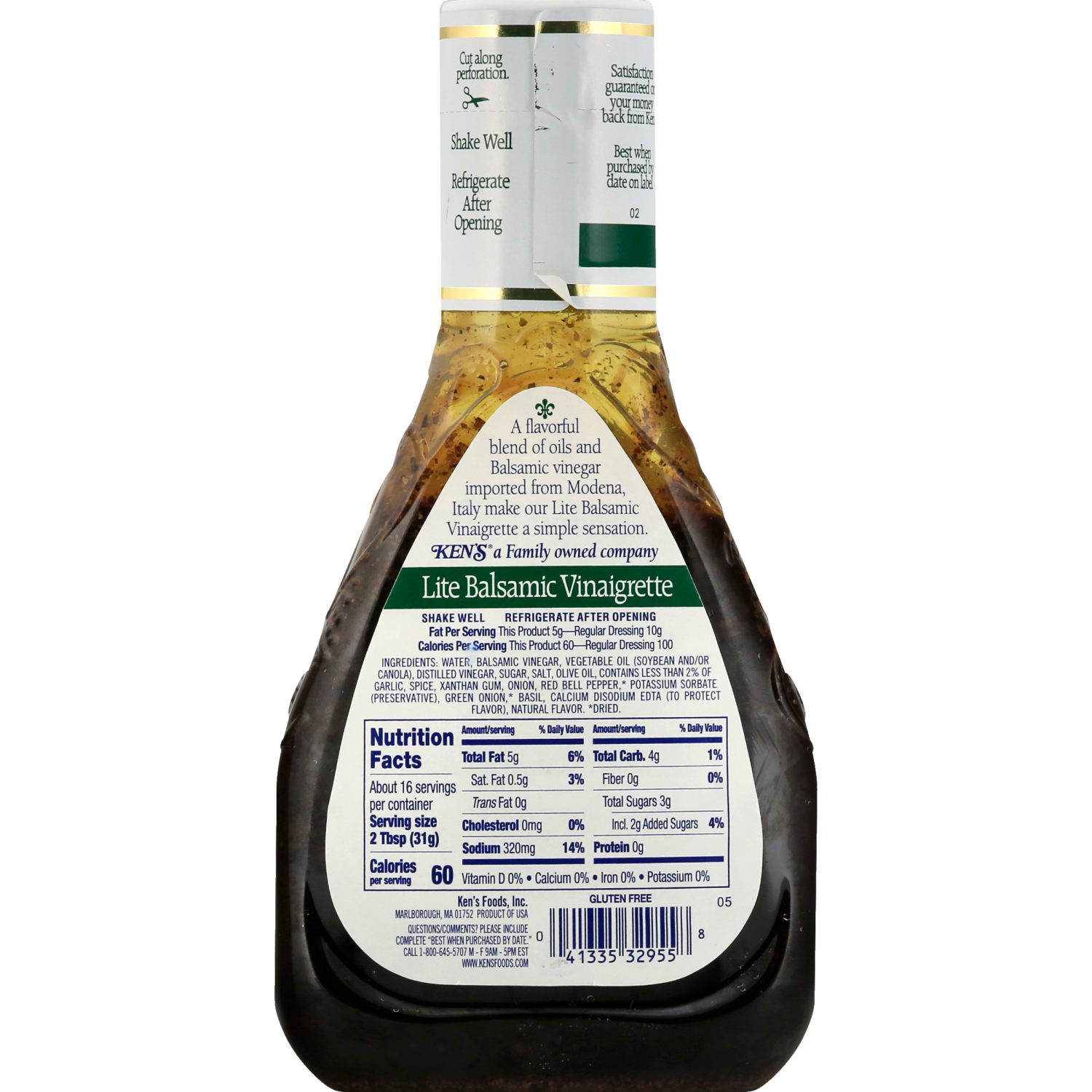 slide 2 of 8, Ken's Steak House Lite Balsamic Vinaigrette Salad Dressing & Marinade 16 fl oz, 16 fl oz