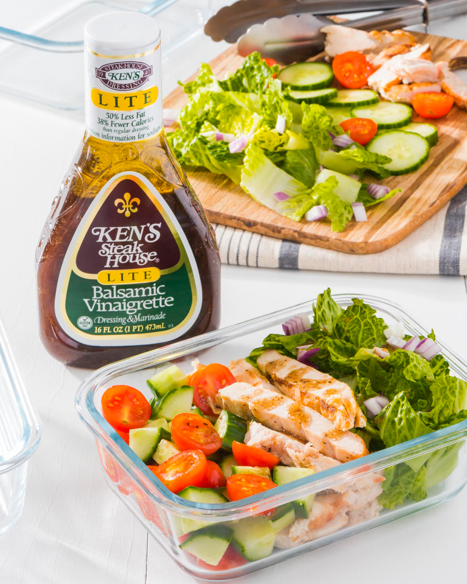 slide 8 of 8, Ken's Steak House Lite Balsamic Vinaigrette Salad Dressing & Marinade 16 fl oz, 16 fl oz