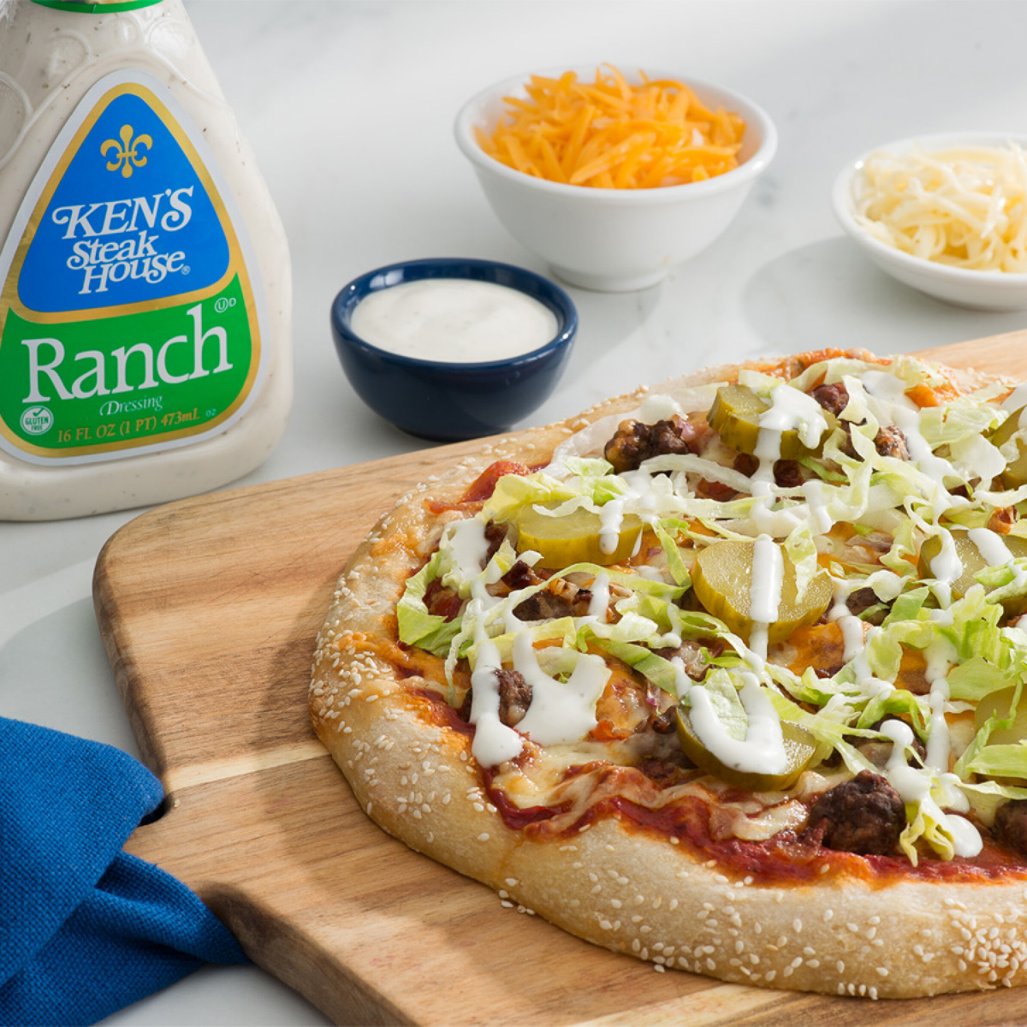 slide 4 of 5, Ken's Steak House Ranch Dressing 16 fl oz, 16 fl oz