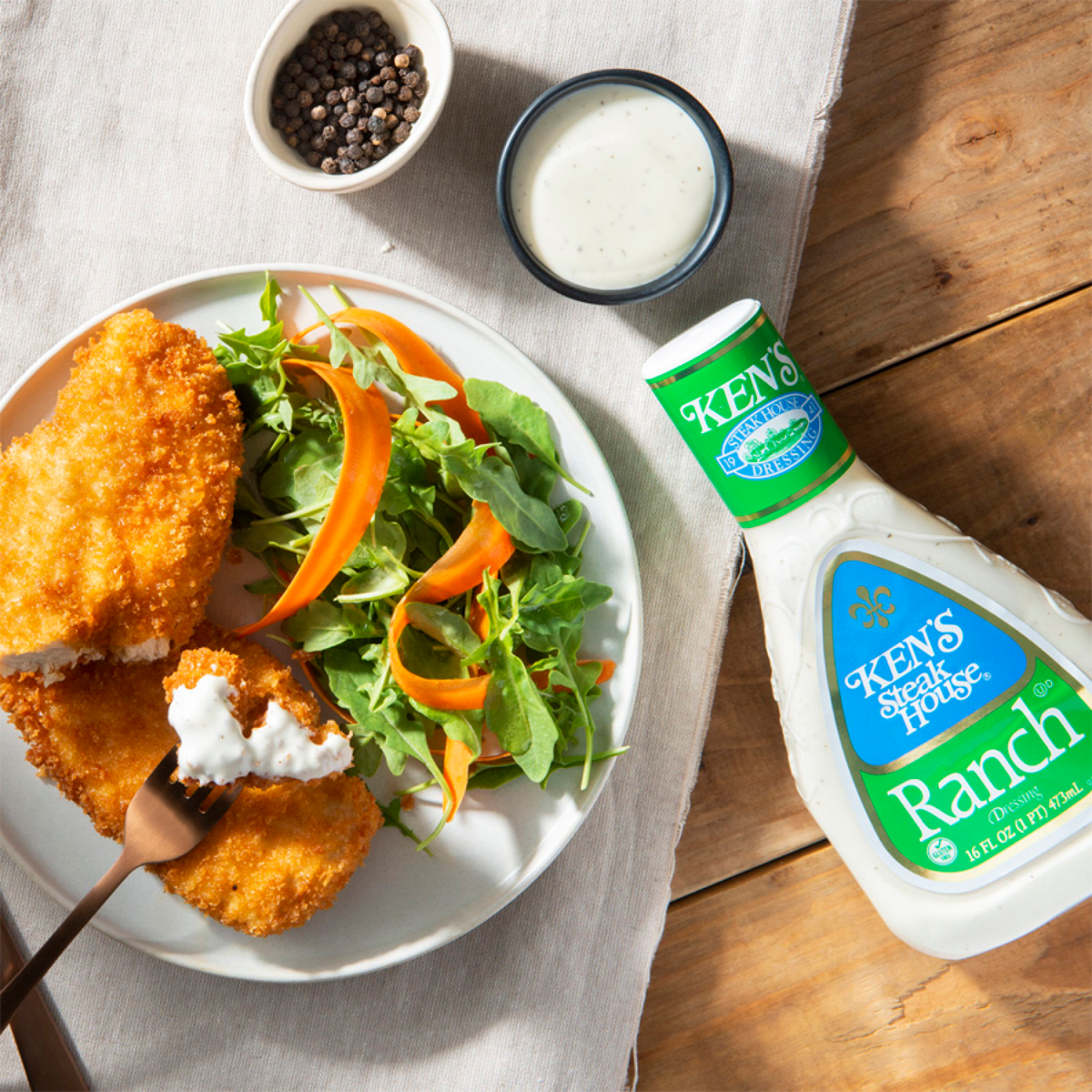 slide 5 of 5, Ken's Steak House Ranch Dressing 16 fl oz, 16 fl oz