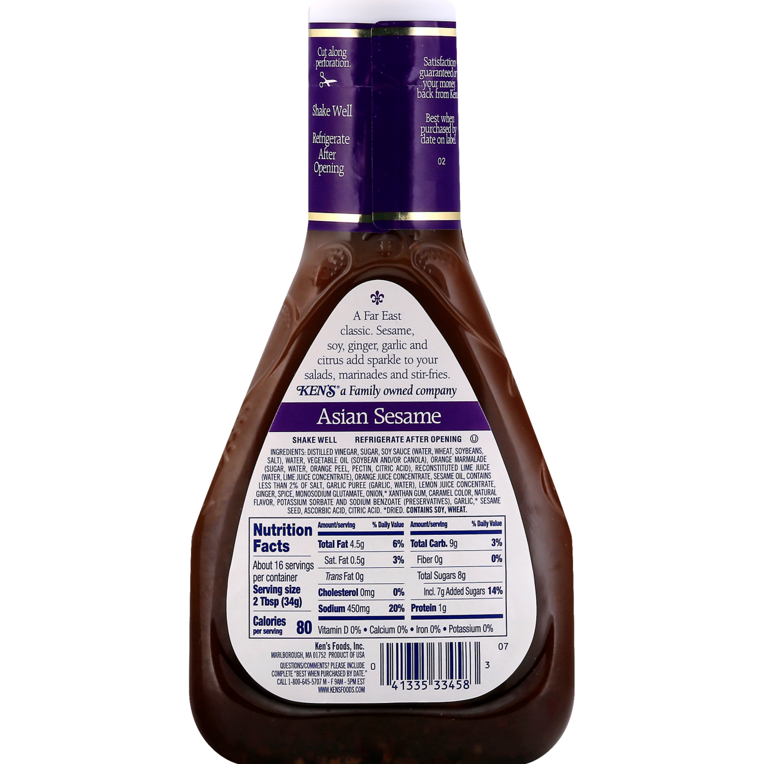 slide 4 of 8, Ken's Steak House Asian Sesame Salad Dressing & Marinade 16 fl oz, 16 fl oz