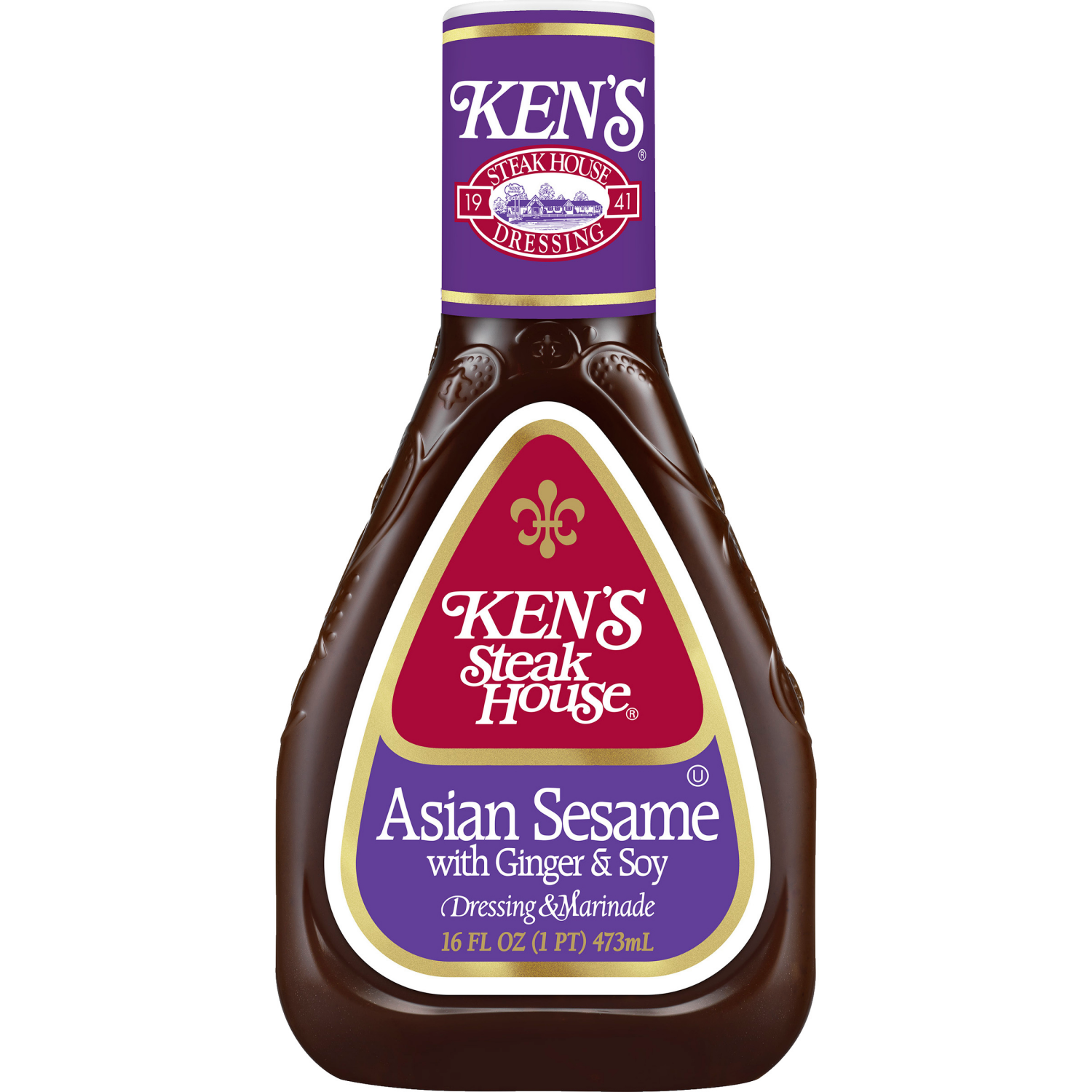 slide 1 of 8, Ken's Steak House Asian Sesame Salad Dressing & Marinade 16 fl oz, 16 fl oz