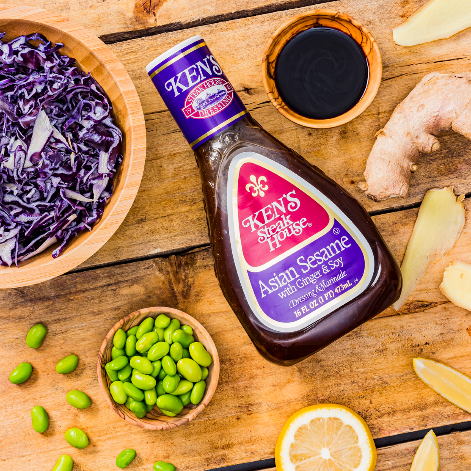 slide 2 of 8, Ken's Steak House Asian Sesame Salad Dressing & Marinade 16 fl oz, 16 fl oz