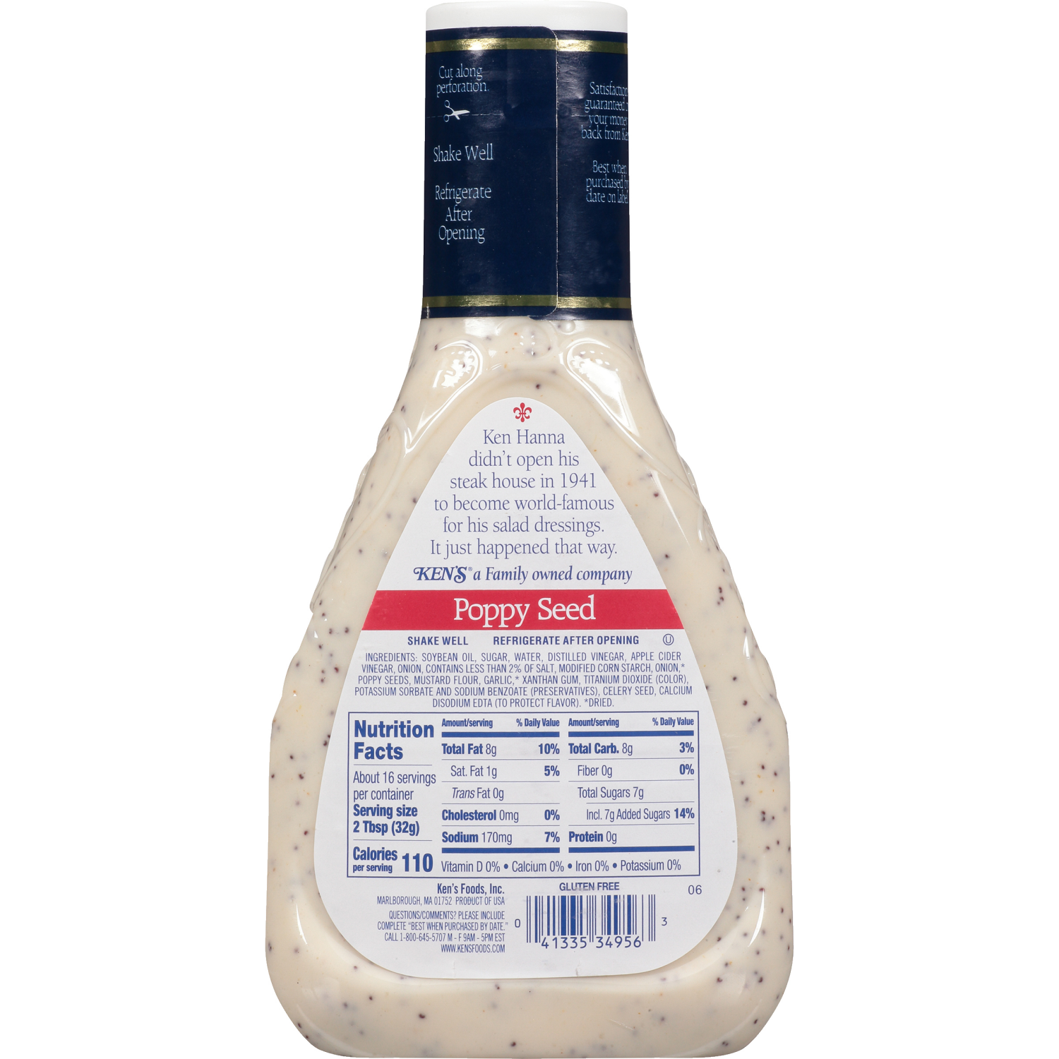 slide 3 of 5, Ken's Steak House Poppy Seed Dressing 16 fl oz, 16 fl oz