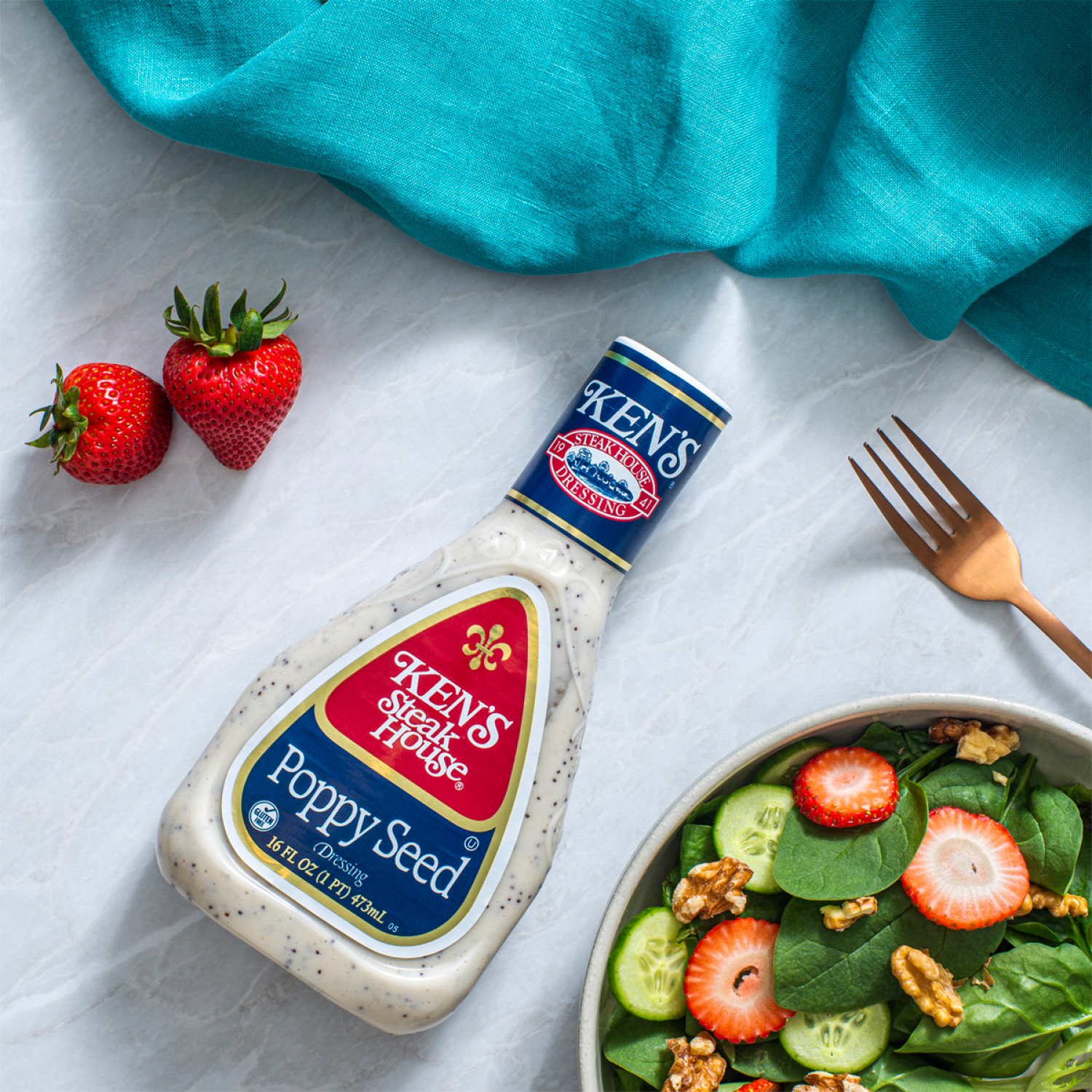 slide 4 of 5, Ken's Steak House Poppy Seed Dressing 16 fl oz, 16 fl oz