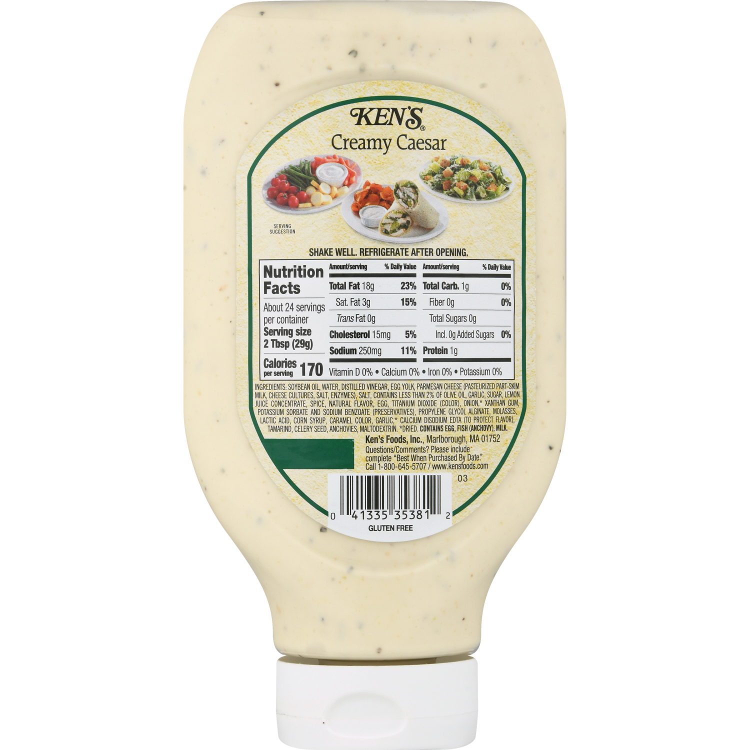 slide 2 of 5, Ken's Steak House Creamy Caesar Dressing, Topping & Spread 24 fl oz, 24 fl oz