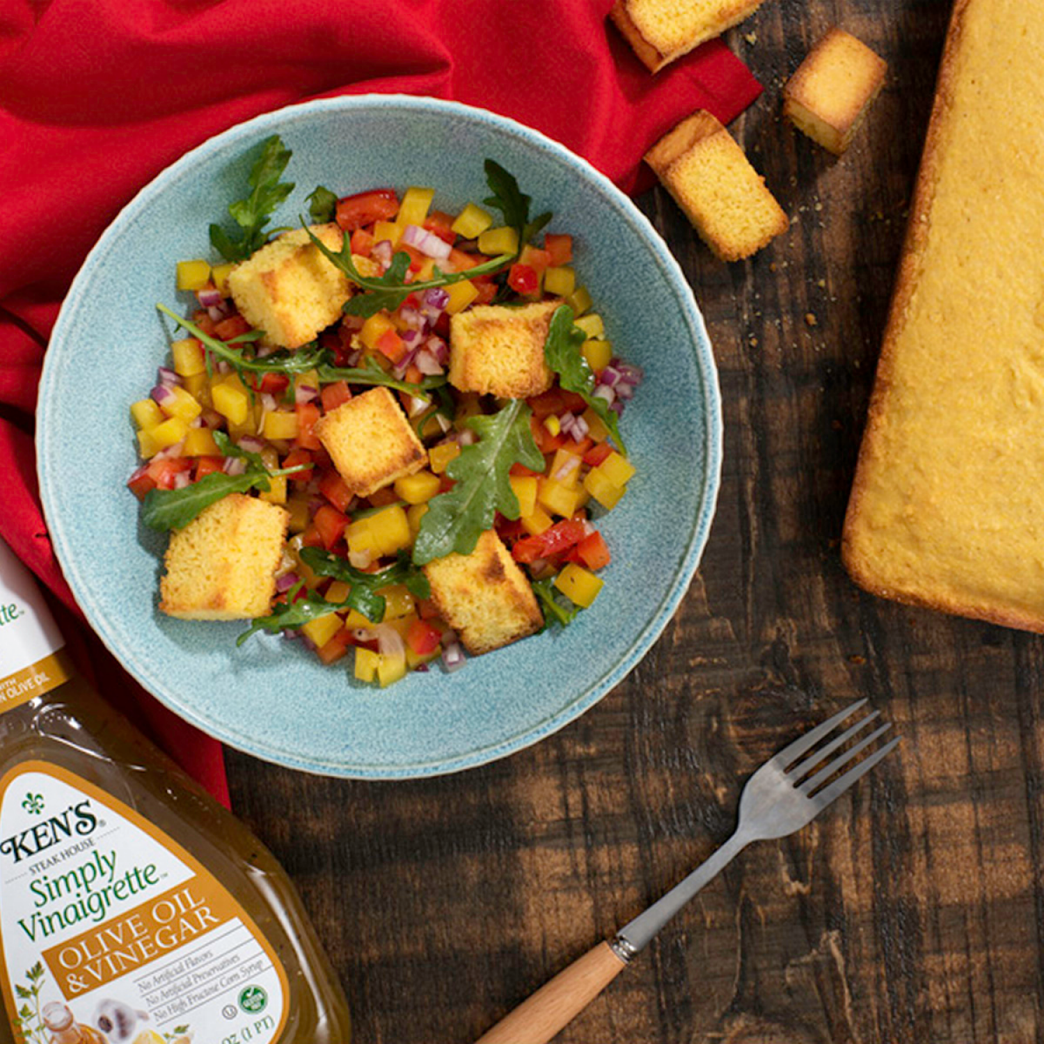 slide 6 of 7, Ken's Steak House Simply Vinaigrette Classic Oil & Vinegar Dressing 16 fl oz, 16 fl oz