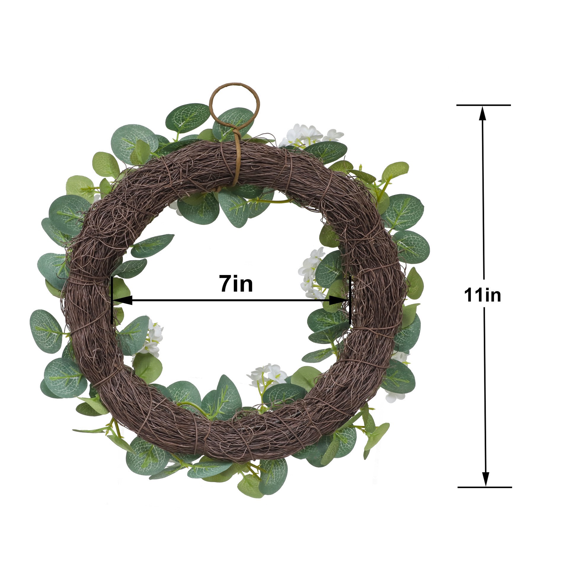 slide 2 of 3, Mini White Blossom Wreath By Ashland, 11 in