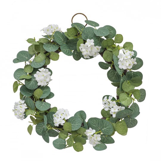 slide 1 of 3, Mini White Blossom Wreath By Ashland, 11 in