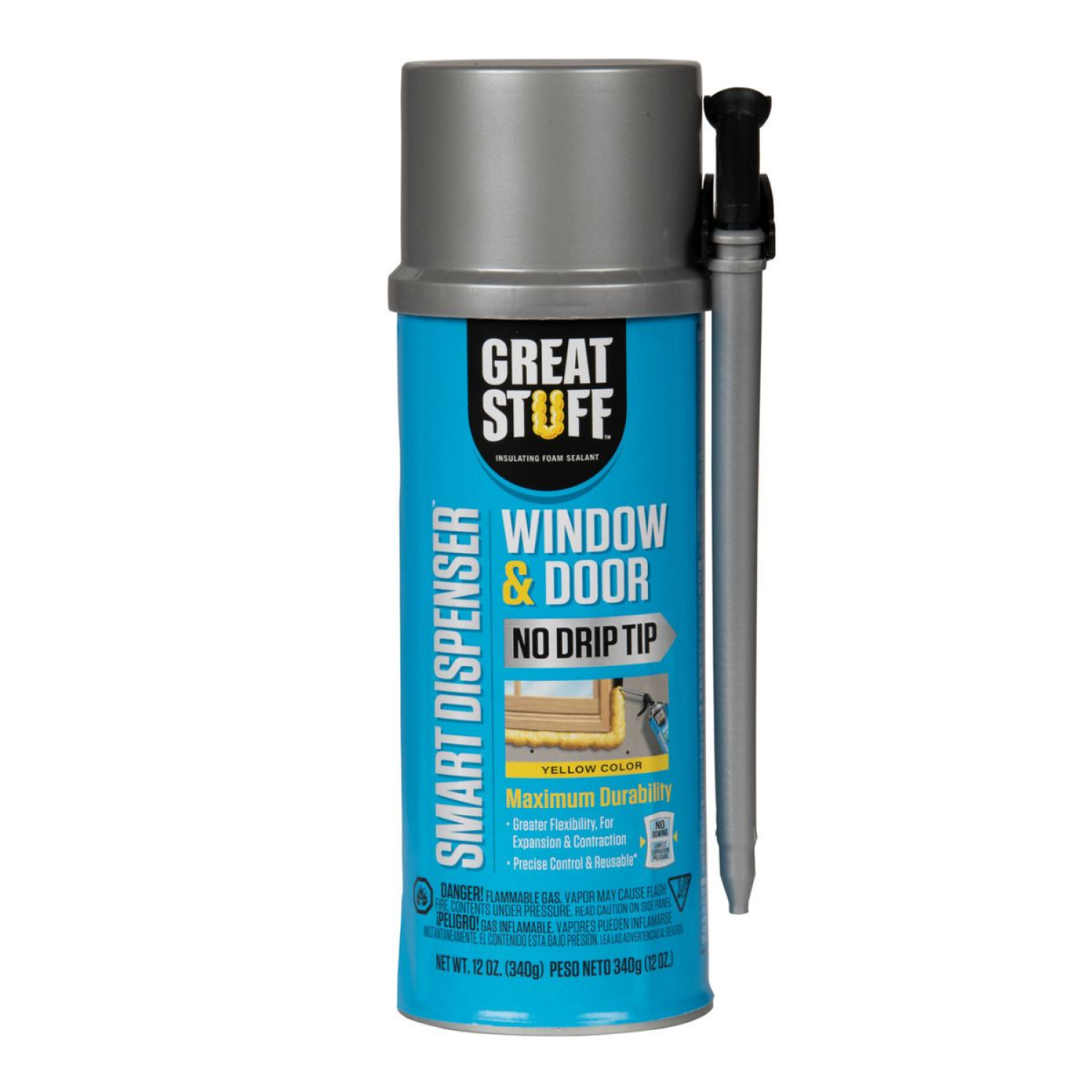 slide 1 of 2, GREAT STUFF Window & Door Insulating Foam Sealant, 12 oz