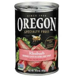 Oregon Fruit Rhubarb Slices in Extra Light Syrup