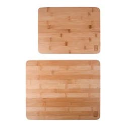 Grand Gourmet Bamboo Cutting Board, 10 in x 13 in,12 in x 15 in, 2 Pieces