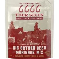 Four Sixes Big Gather Marinade Mix Seasoning Blend 1.25 oz