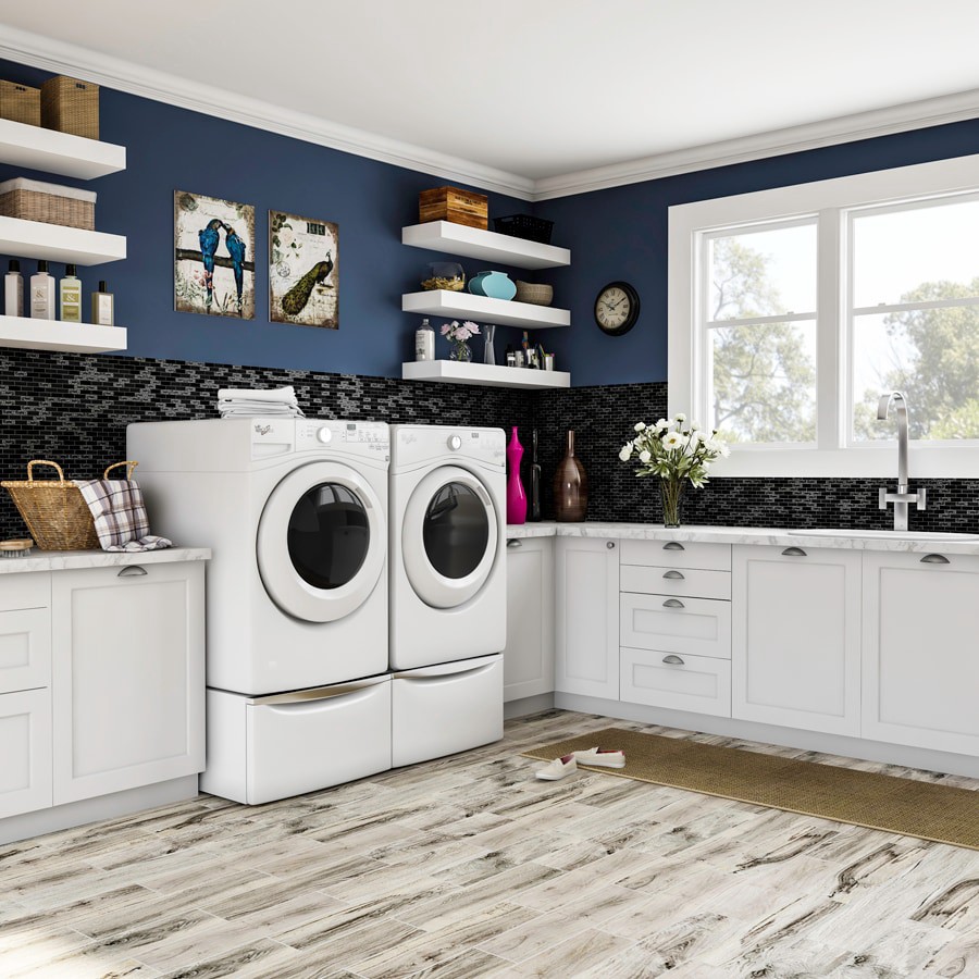 slide 5 of 6, GBI Tile & Stone Inc. Gemstone Black 12-in x 12-in Glossy Glass Subway Mosaic Wall Tile ( 0.99-sq ft Piece ), 1 ct