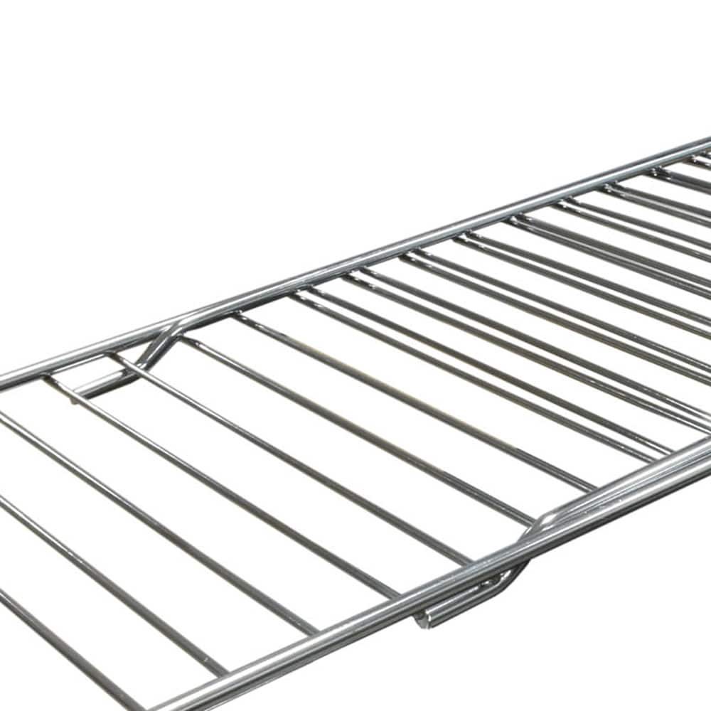 slide 3 of 6, Style Selections 20.25-in W x 5.71-in H x 8.66-in D 1 -Tier Freestanding Chrome Metal Plate rack, 1 ct