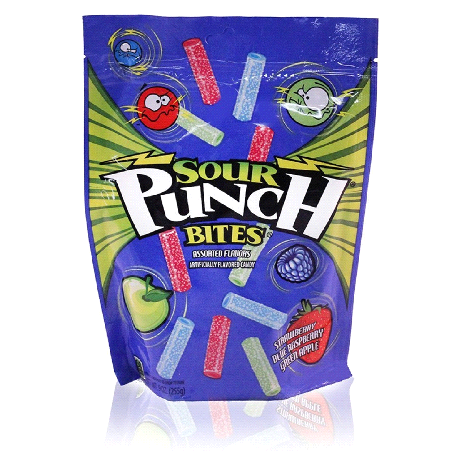 slide 1 of 5, Sour Punch Bites Assorted Flavors Candy 9 oz, 9 oz