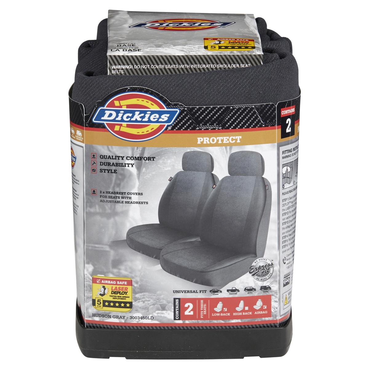 slide 1 of 5, Dickies Mat Set Gray, 2 ct