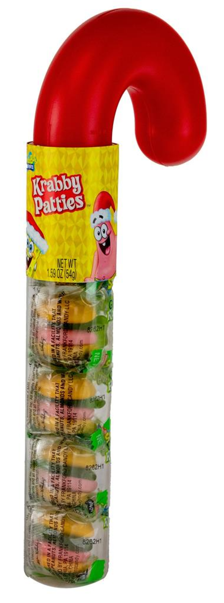 slide 3 of 3, SpongeBob Krabby Patties Cane Tube - 1.6oz, 1.6 oz