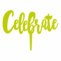 DecoPac Celebrate Candle Holder - Lime Green
