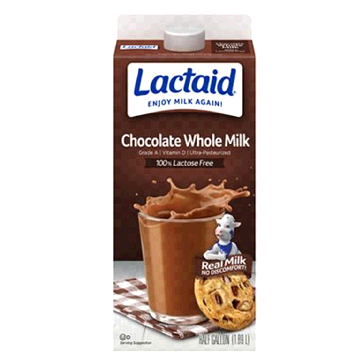 slide 1 of 1, Lactaid Chocolate Whole Milk, 64 oz, 1/2 gal
