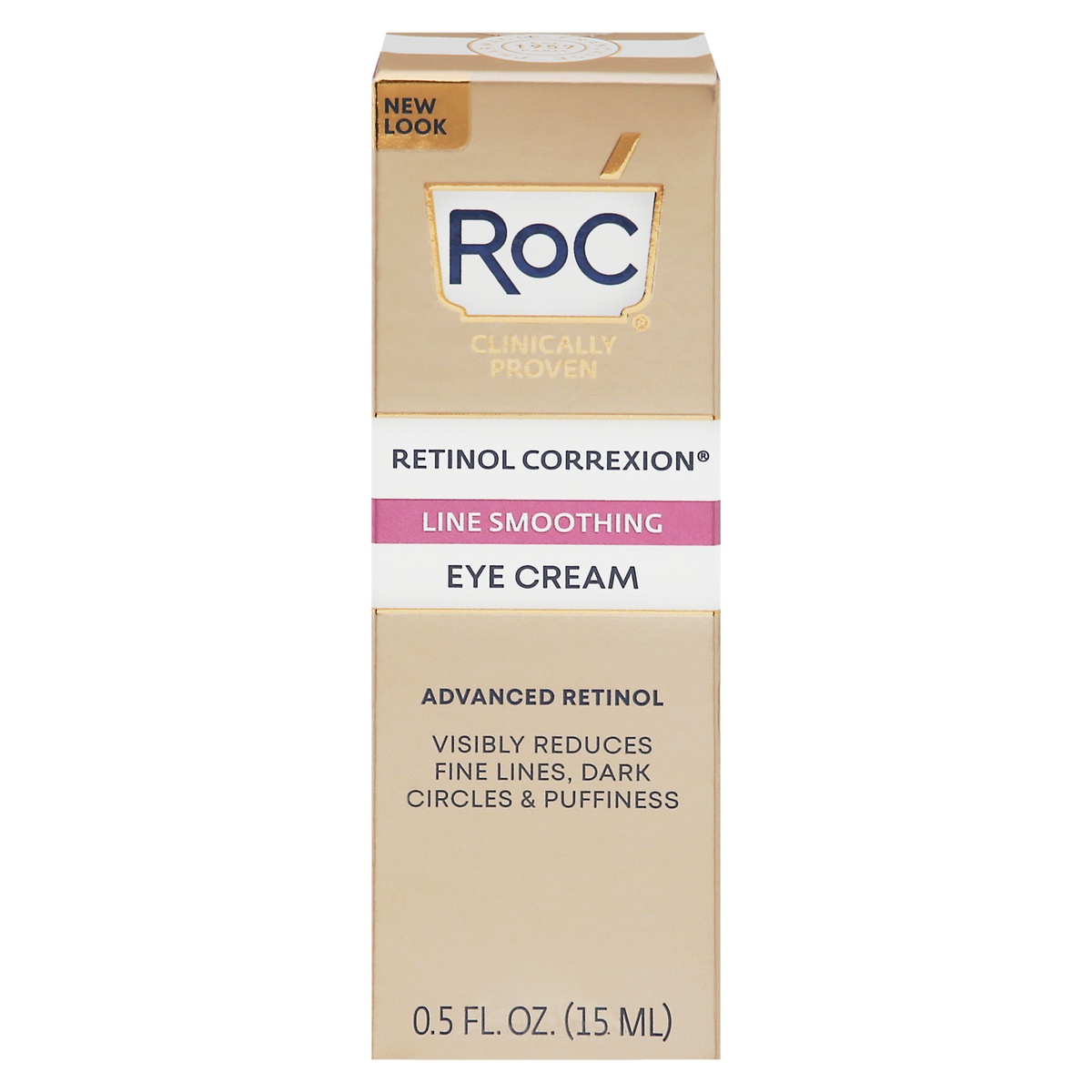 slide 1 of 1, RoC Retinol Correxion Line Smoothing Eye Cream, 0.5 oz