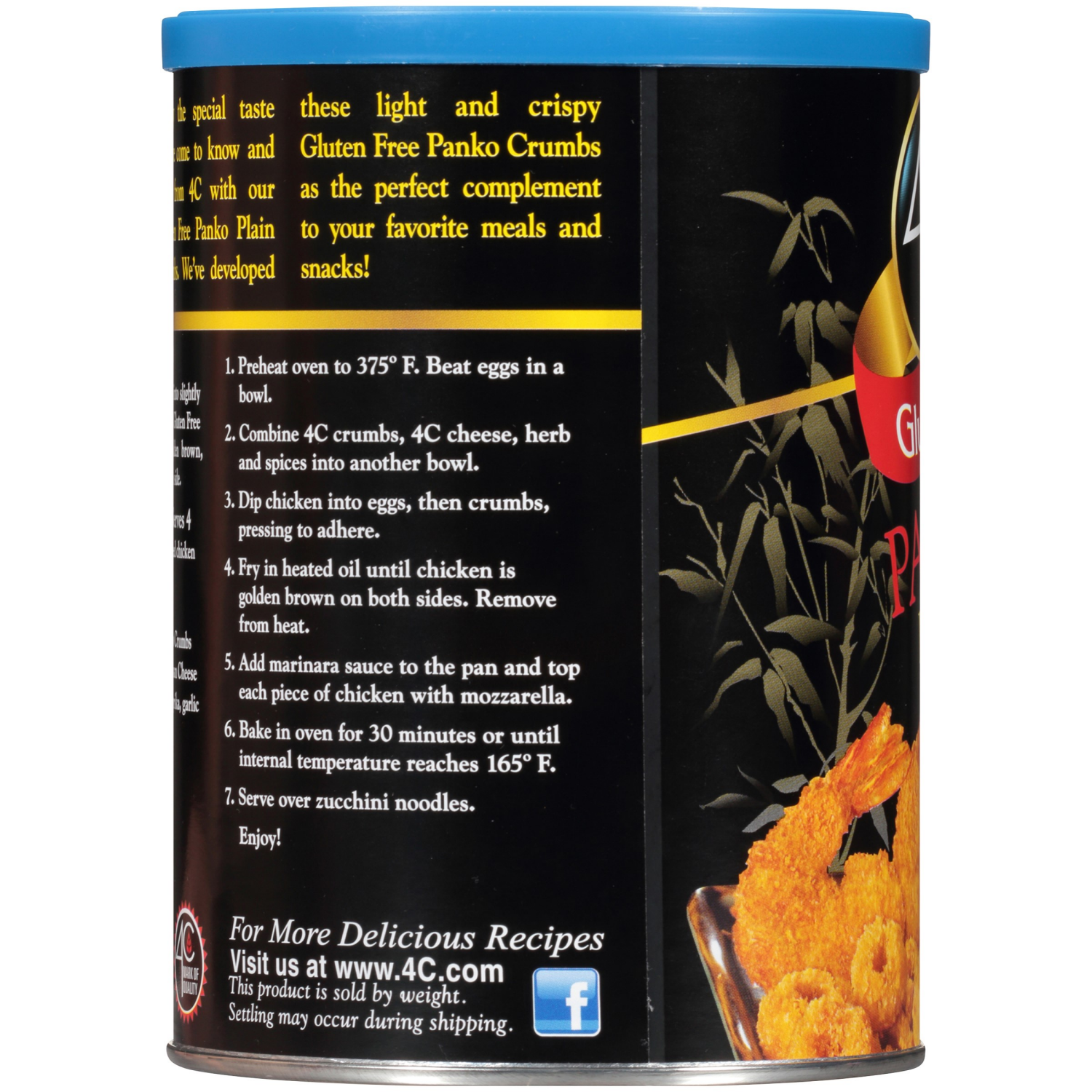 slide 4 of 4, 4C Gluten Free Panko Plain Crumbs 6 oz, 8 oz