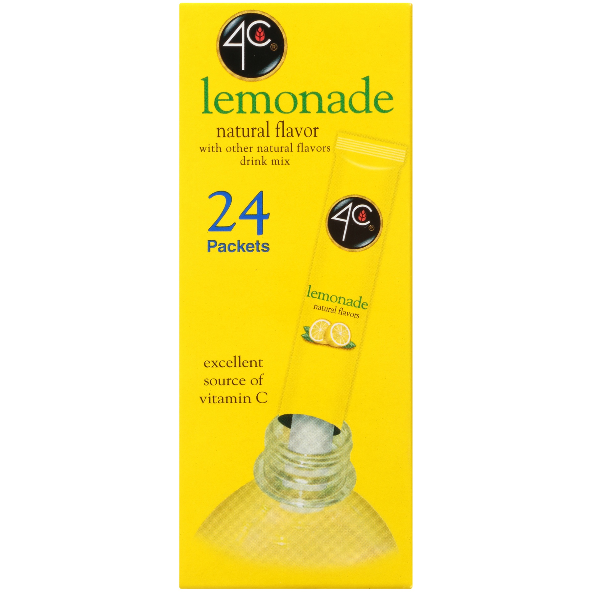 slide 4 of 8, 4C Sugar Free Lemonade Drink Mix 24 Packets, 24 ct