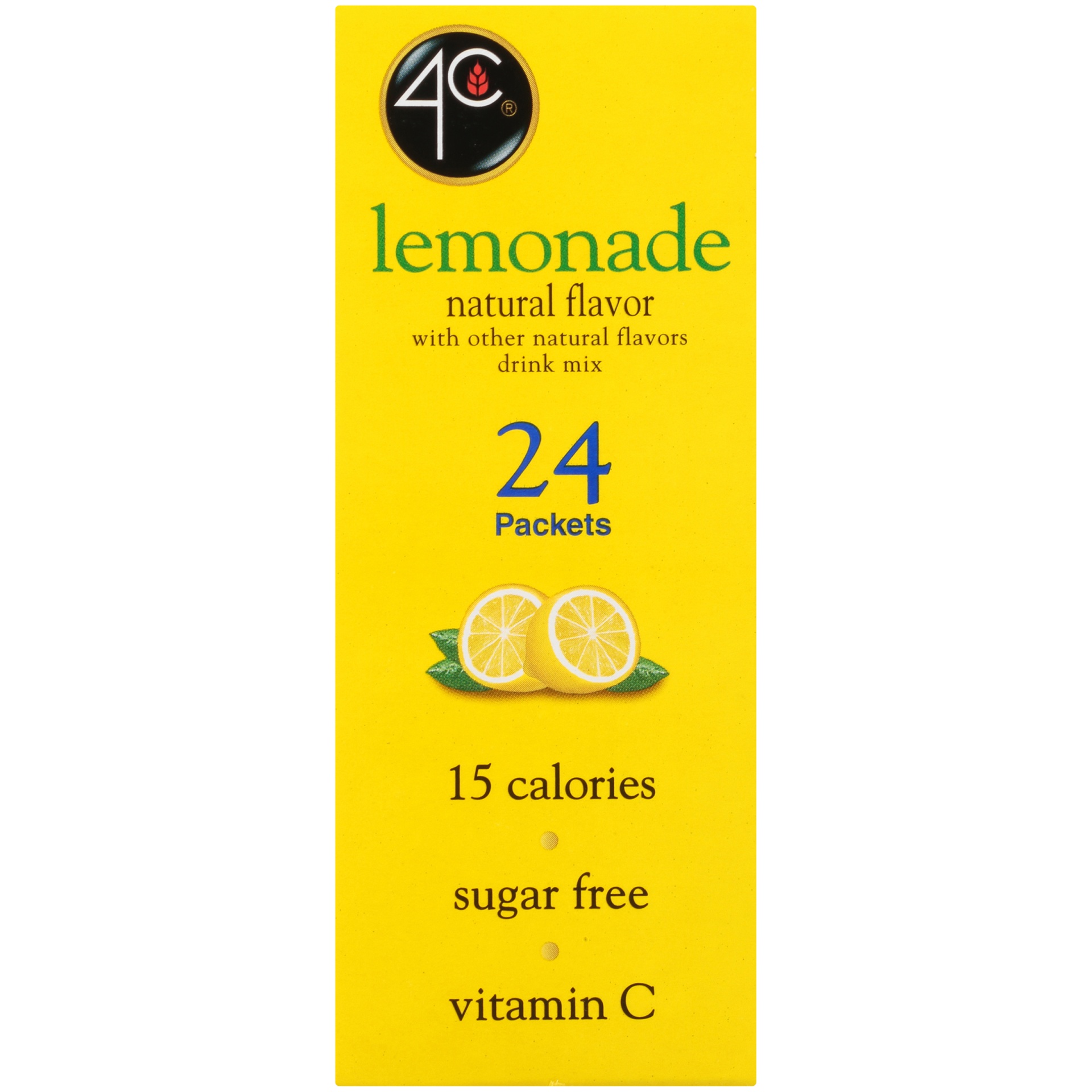 slide 5 of 8, 4C Sugar Free Lemonade Drink Mix 24 Packets, 24 ct