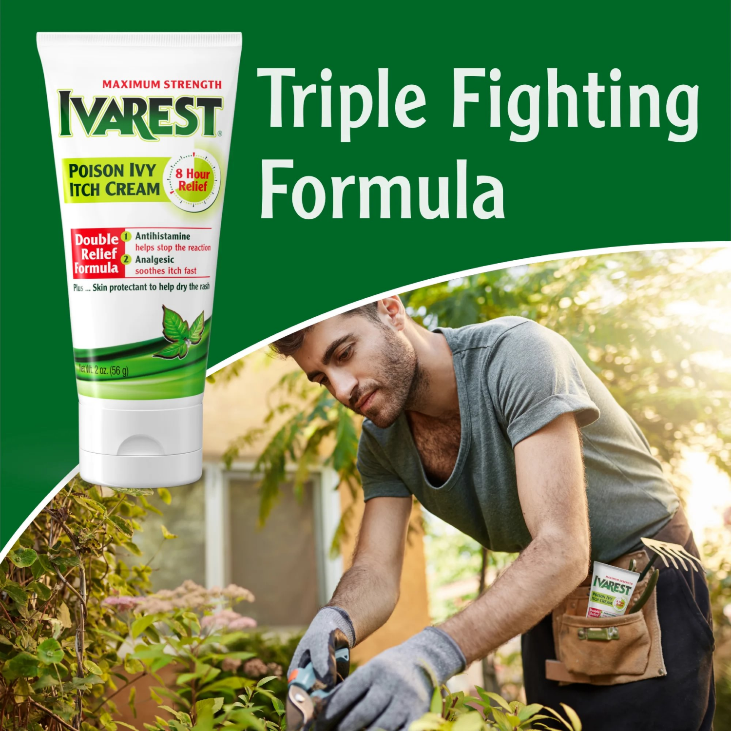 slide 2 of 5, Ivarest Double Relief Formula Maximum Strength Poison Ivy Itch Cream 2 oz, 2 oz
