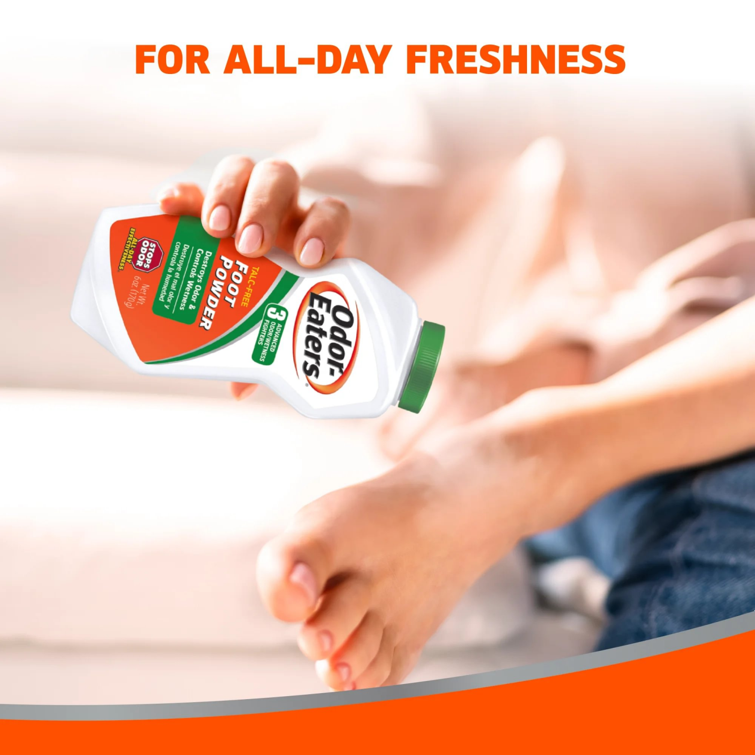 slide 3 of 5, Odor-Eaters Foot Powder 6 oz, 6 oz