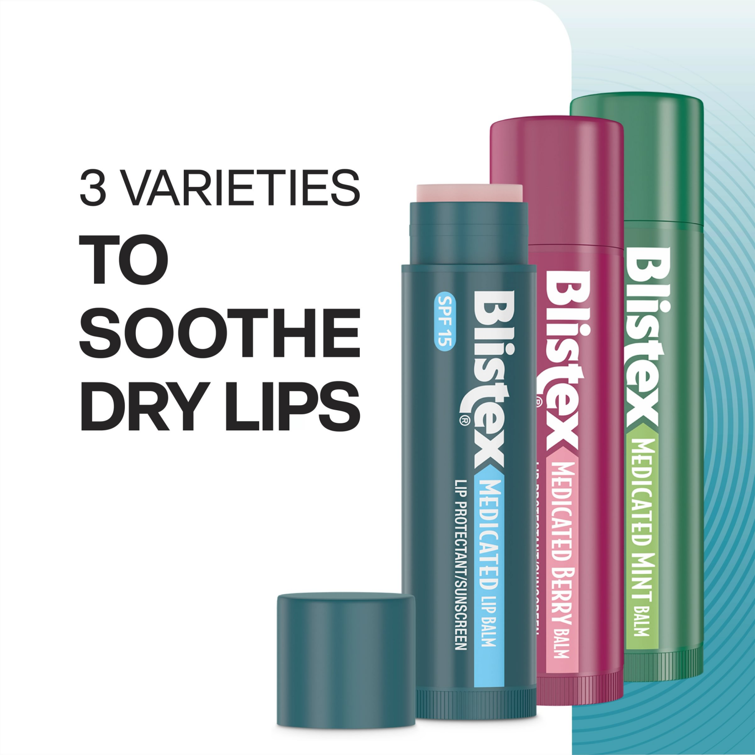 slide 3 of 5, Blistex Value Pack SPF 15 Medicated Mint/Berry/Classic Lip Balm 3.0 ea, 3 ct