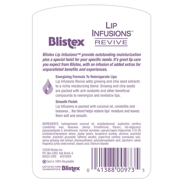 slide 5 of 5, Blistex Lip Infusions Revive,., 13 oz