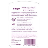 slide 3 of 5, Blistex Hemp Acai Renewal, 2 ct