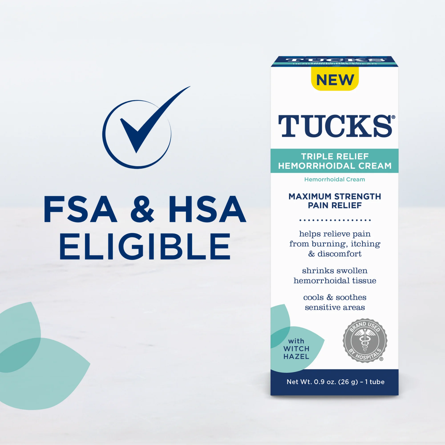 slide 5 of 5, Tucks Triple Relief Cream, 0.9 oz