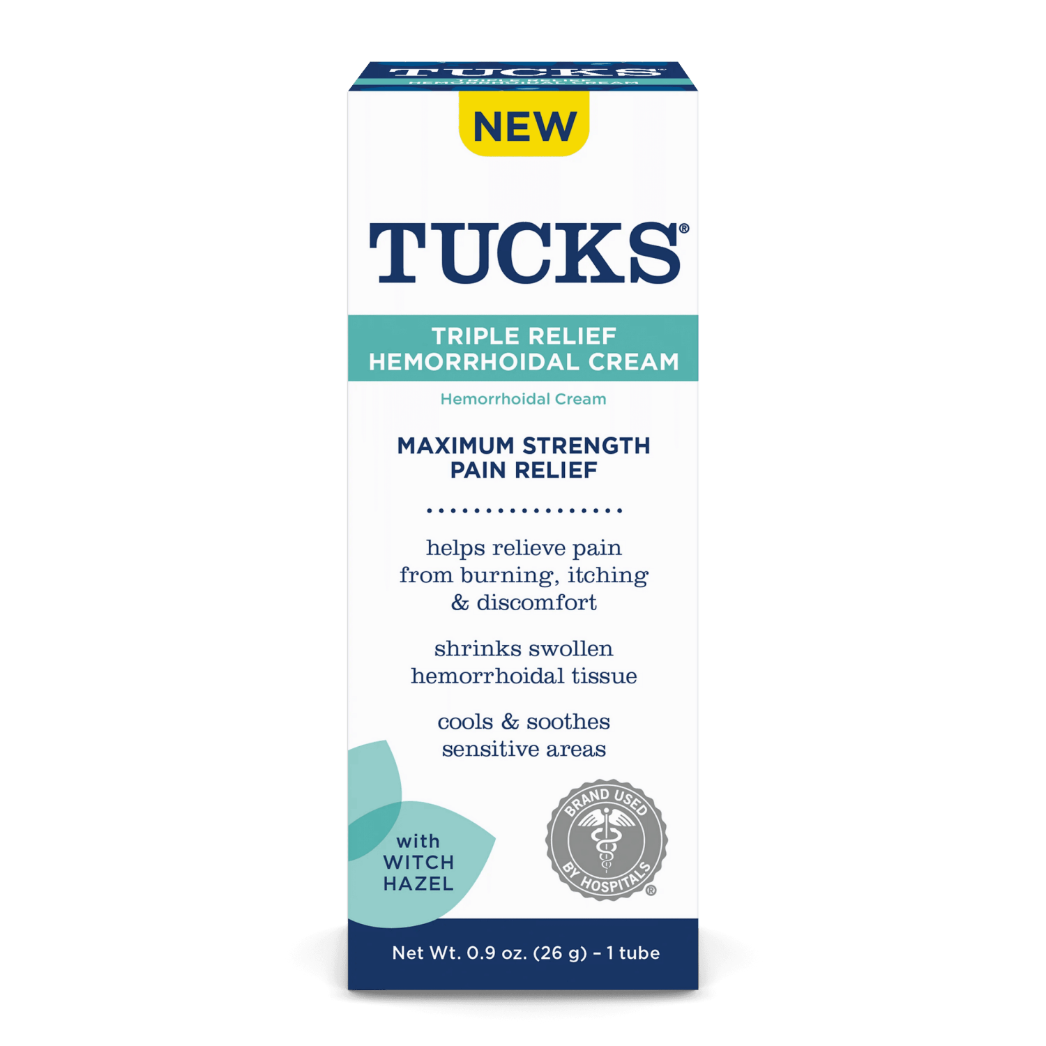 slide 1 of 5, Tucks Triple Relief Cream, 0.9 oz
