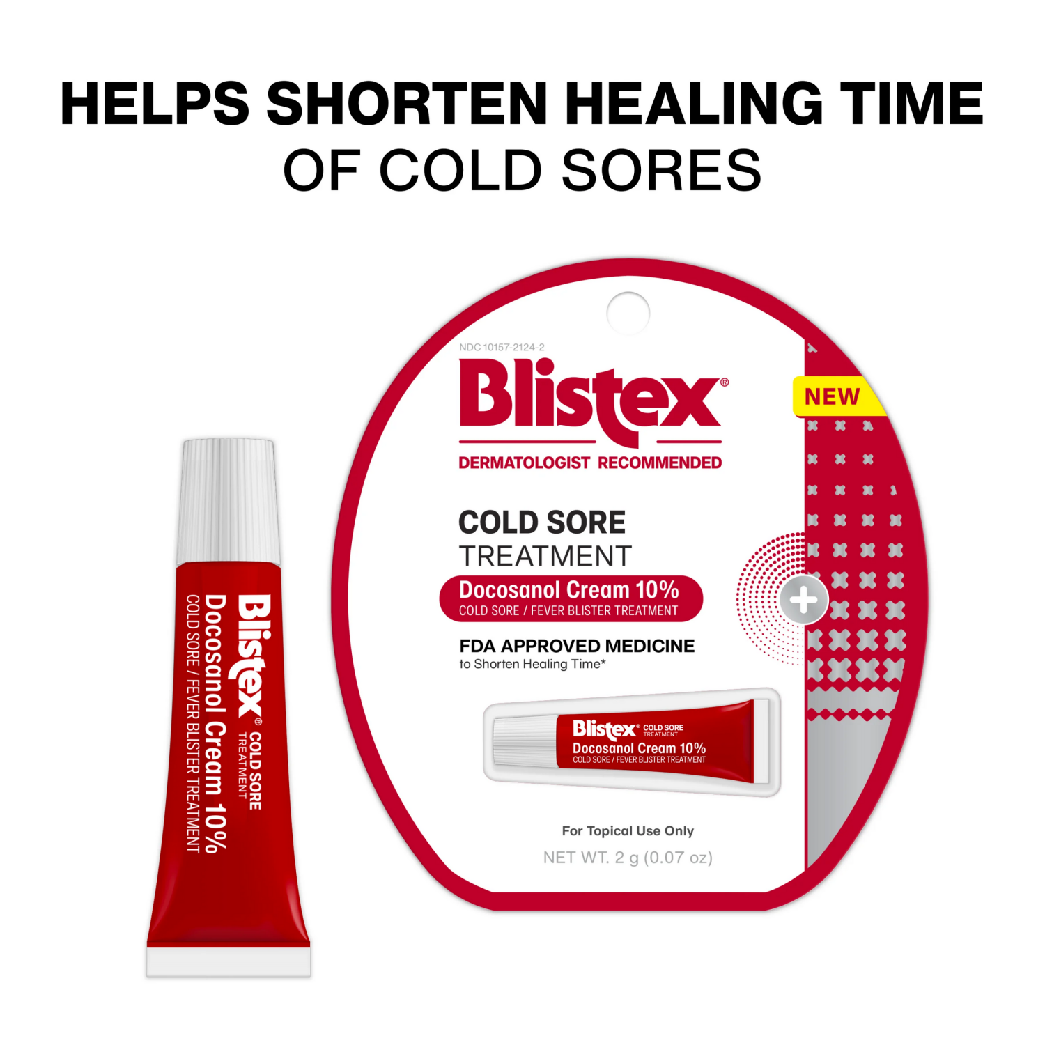 slide 4 of 8, Blistex Cold Sore Treatment 2 g, 0.07 oz