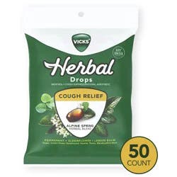 Vicks Sore Throat Medicated Confectionary Cough Original Flavor - 50 ct