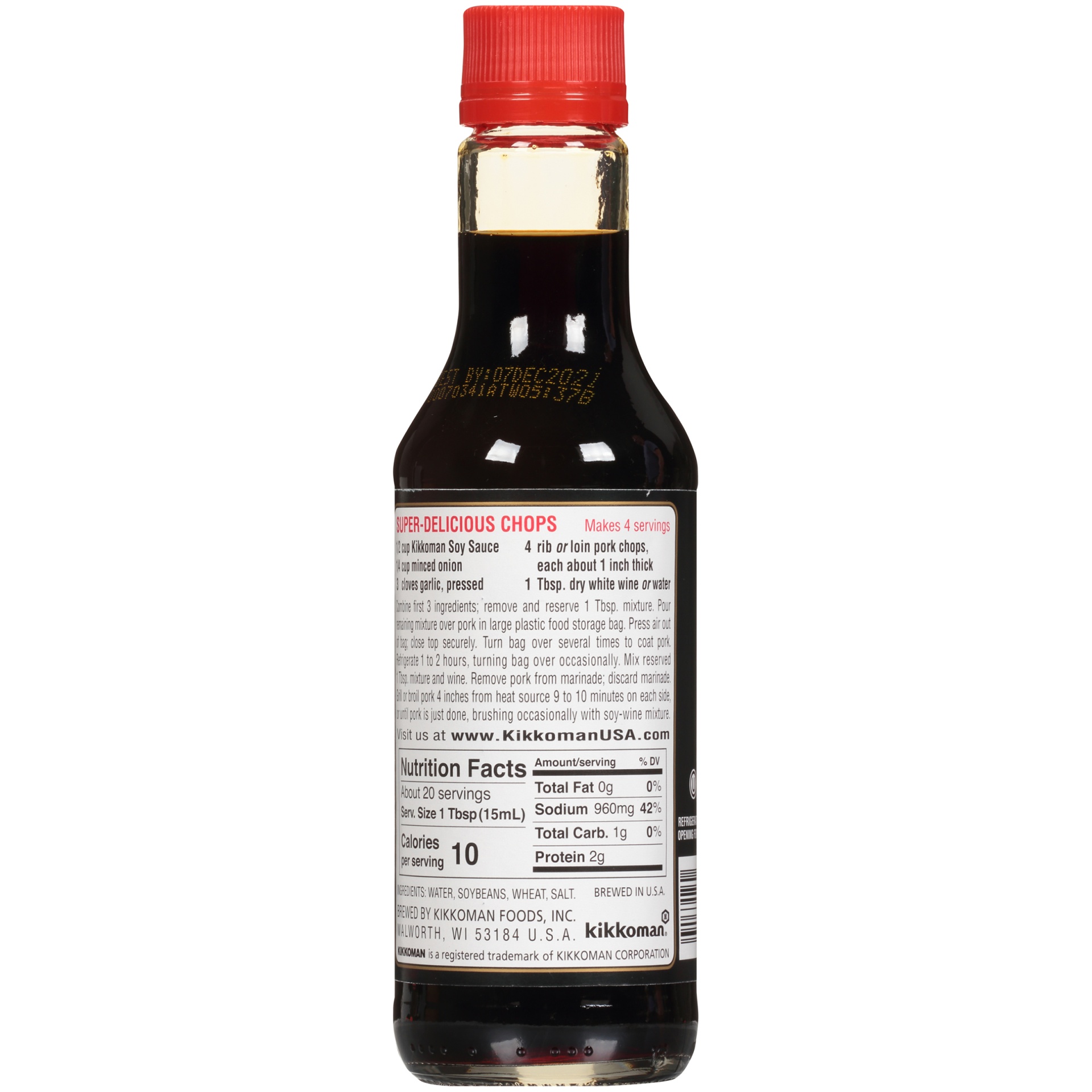 slide 5 of 11, Kikkoman Naturally Brewed Soy Sauce, 10 fl oz