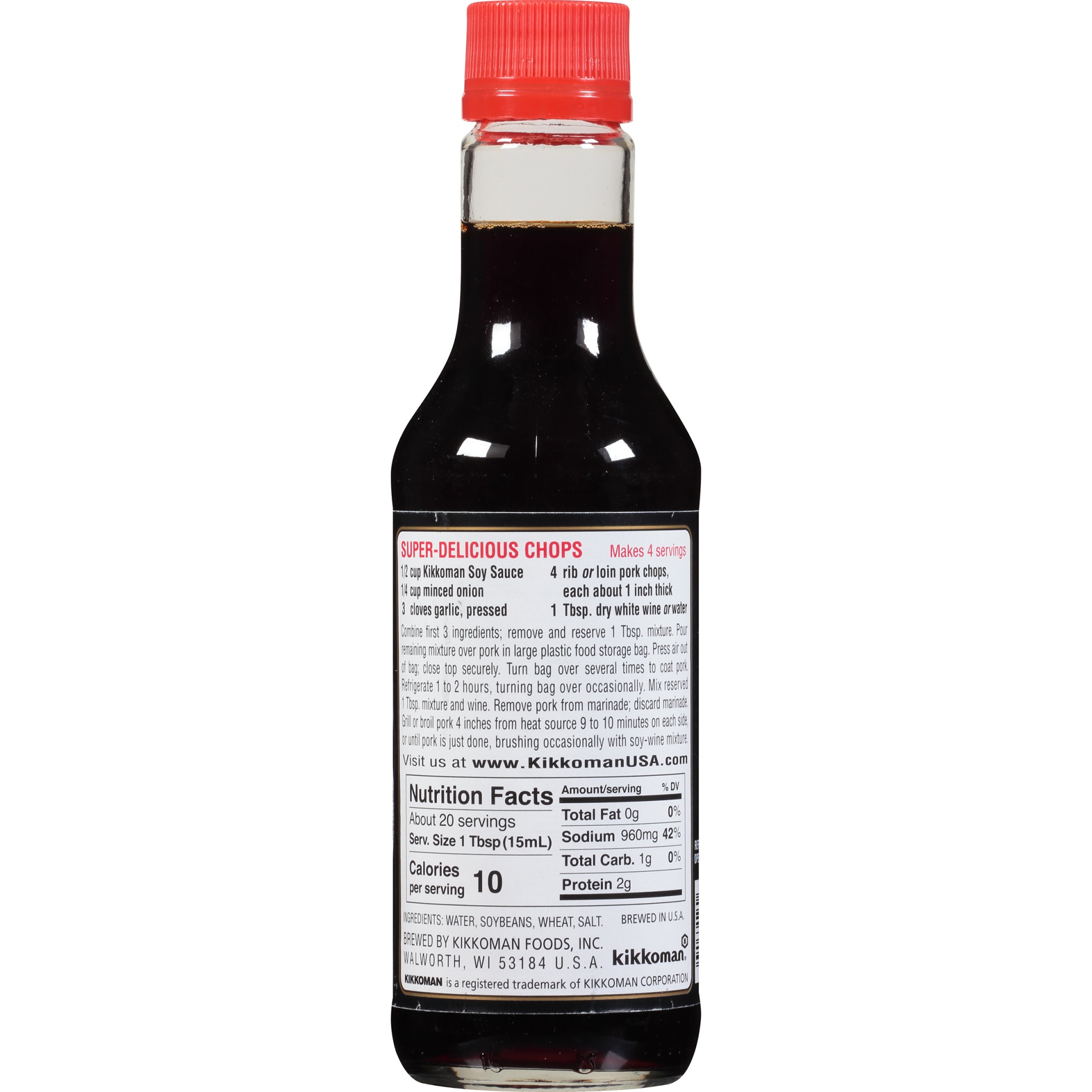 slide 2 of 11, Kikkoman Naturally Brewed Soy Sauce, 10 fl oz