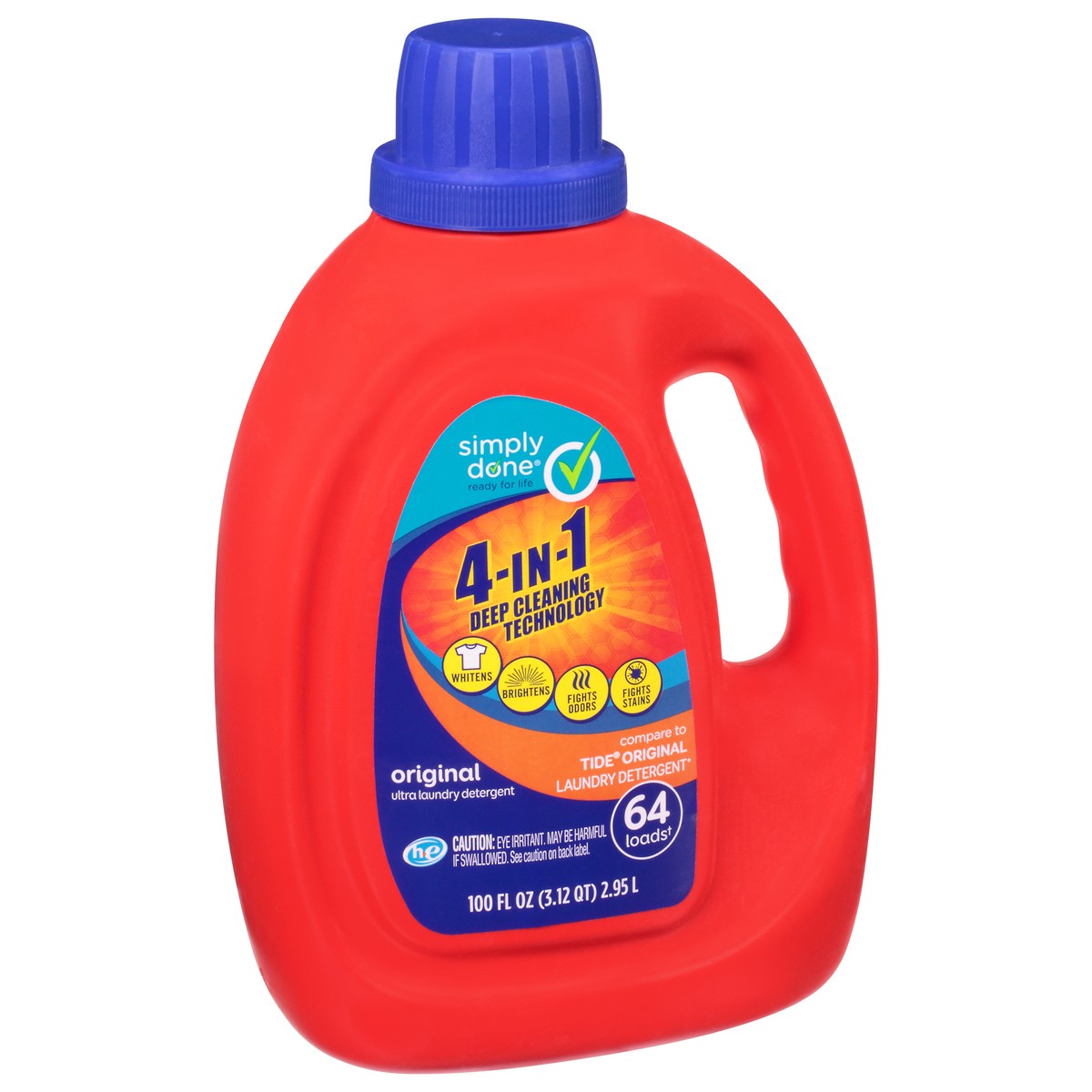 slide 8 of 9, Simply Done Ultra Original Laundry Detergent 100 fl oz, 100 fl oz