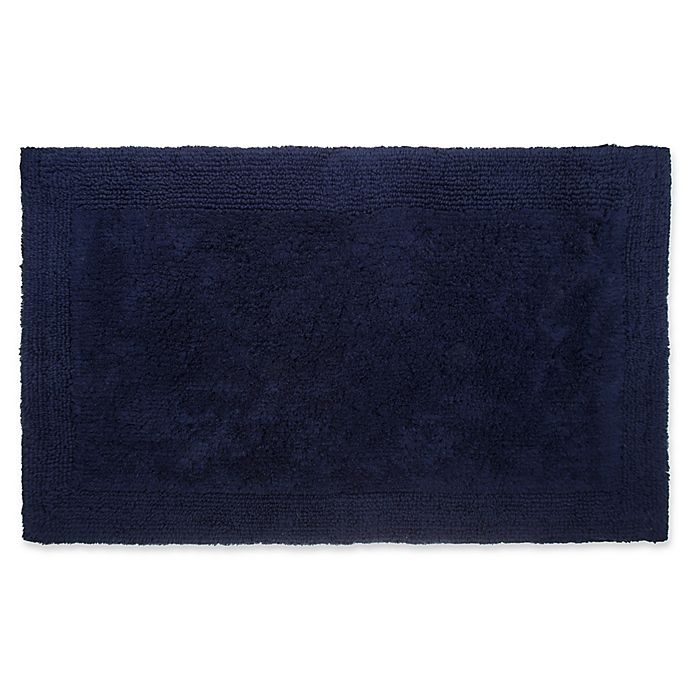 slide 1 of 1, Wamsutta Ultra Fine Reversible 21 x 34'' Bath Rug - Navy'', 1 ct