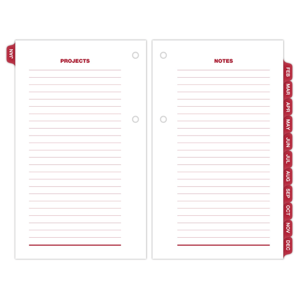 slide 6 of 7, AT-A-GLANCE® 2026 Daily Loose-Leaf Desk Calendar Refill With Weekends, Standard, 3 1/2"" x 6"", 1 ct