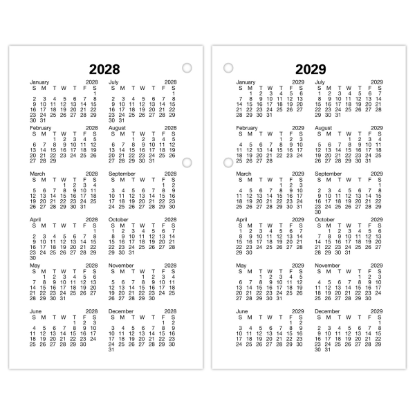 slide 2 of 7, AT-A-GLANCE® 2026 Daily Loose-Leaf Desk Calendar Refill With Weekends, Standard, 3 1/2"" x 6"", 1 ct