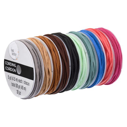 slide 1 of 2, Multicolored Faux Suede Cording By Bead Landing, 5 yd