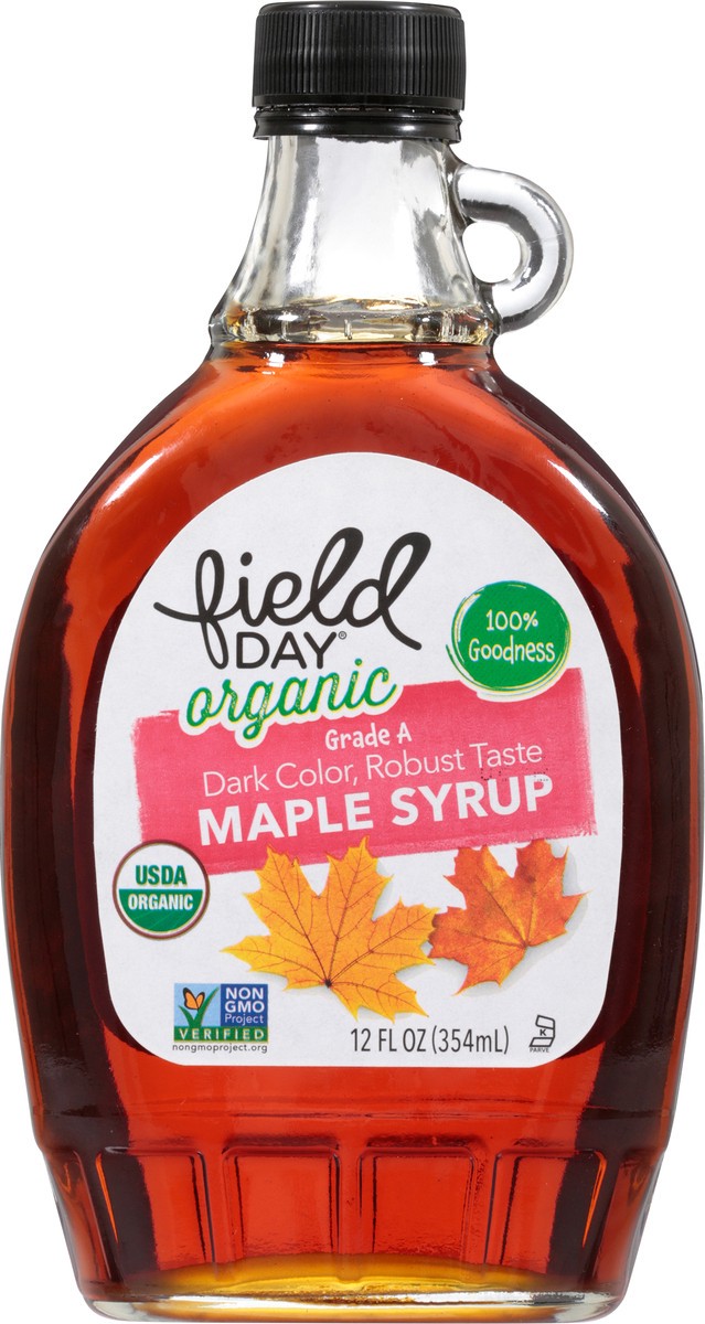 slide 7 of 13, Field Day Organic Maple Syrup 12 fl oz, 12 fl oz