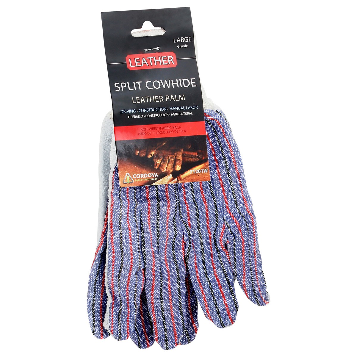 slide 8 of 10, Cordova Glove Leather Palm Knit Wrist, 1 ct