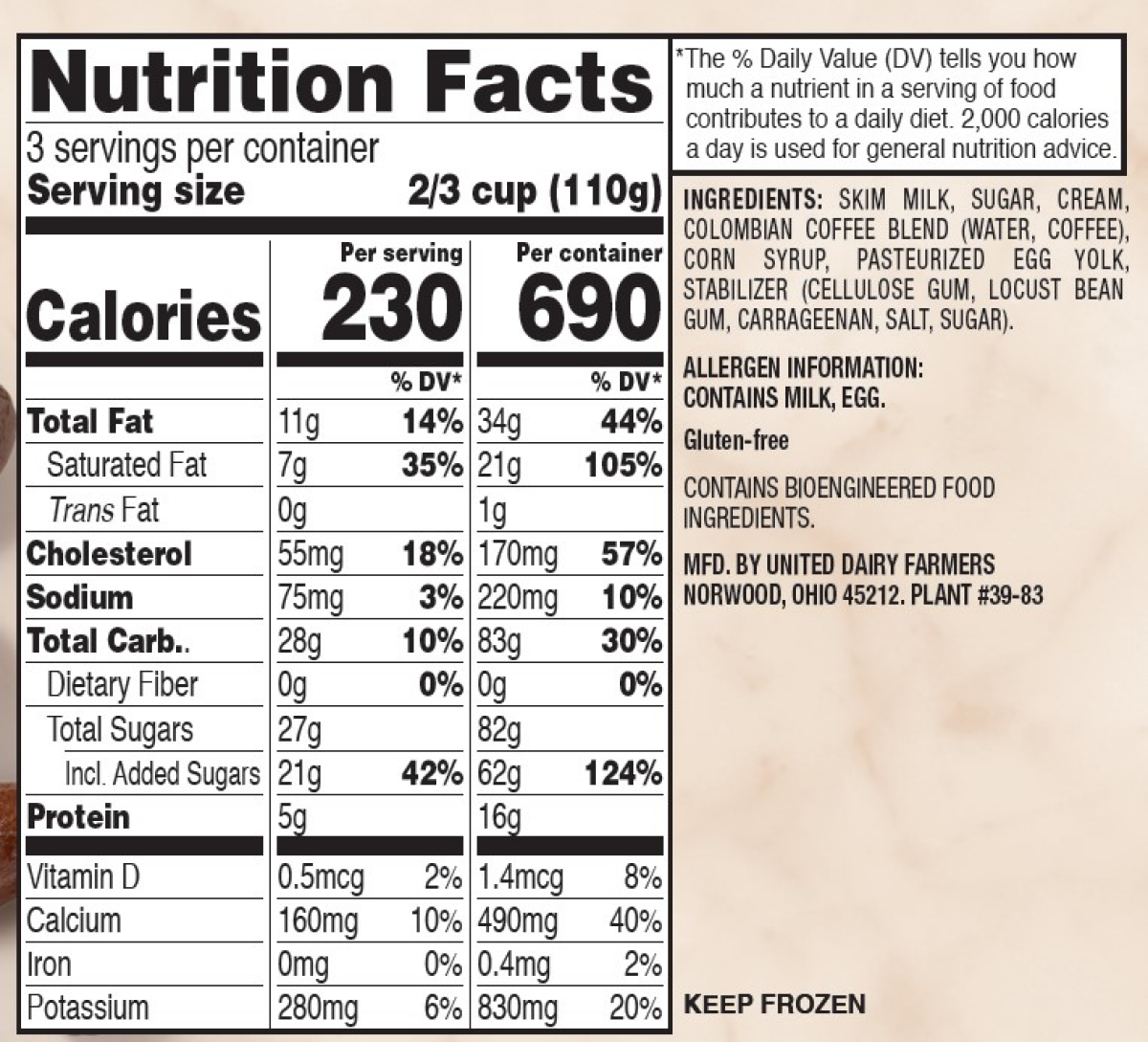 slide 4 of 5, Homemade Ice Cream Coffee, 16 oz