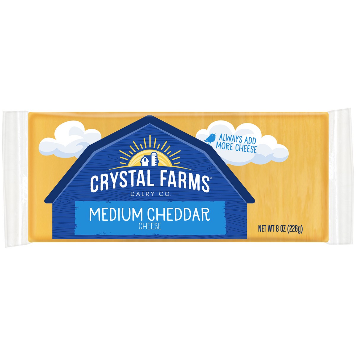 slide 3 of 3, Crystal Farms Cheese, 8 oz