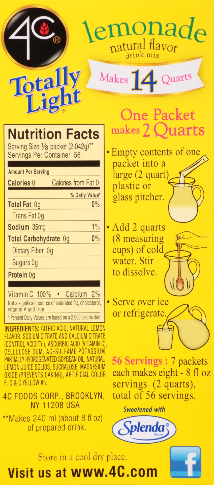 slide 6 of 8, 4C Totally Light Lemonade Pitcher Pack, 7 ct
