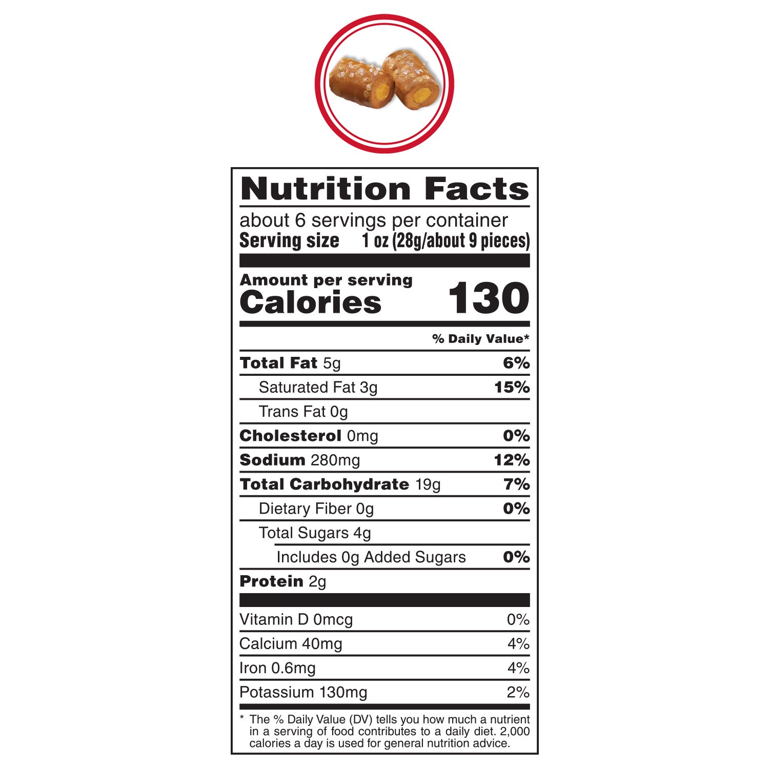 slide 4 of 7, COMBOS Stuffed Snacks Cheddar Cheese Baked Pretzel Snacks, 6.3 oz Bag, 6.3 oz